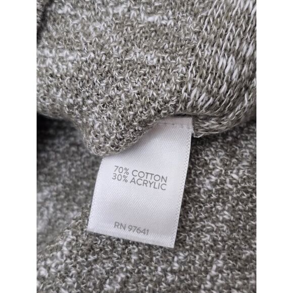 J Jill Pure Jill Easy Sweater Tunic Caper/White Knit Fall Essentials Size M - Picture 8 of 10